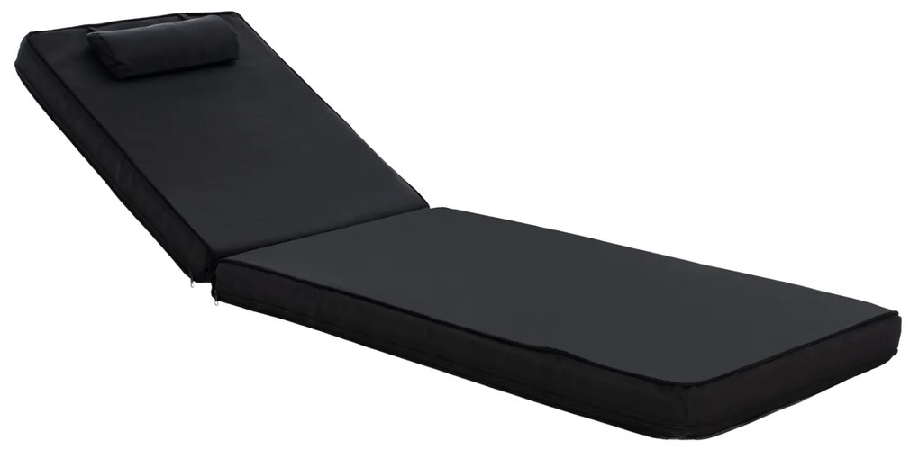 ΜΑΞΙΛΑΡΙ ΞΑΠΛΩΣΤΡΑΣ TEXTILENE SIFNOS ΜΑΥΡΟ HM11761.01 200(120+80)x70x20Yεκ.