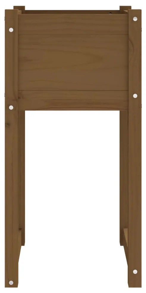 vidaXL Ζαρντινιέρες 2 τεμ. Μελί 40x40x81 εκ. από Μασίφ Ξύλο Πεύκου
