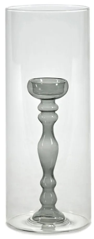 Κηροπήγιο - Ρεσώ Hurricane S L11xW11xH29cm B0819600 Grey Serax Glass