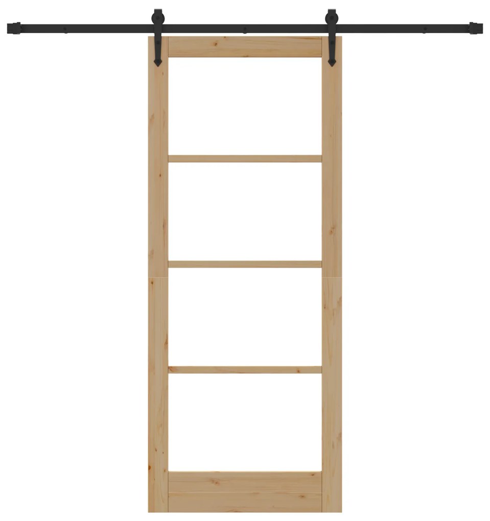 vidaXL Συρόμενη Πόρτα με Σετ Υλικών 'ORKDAL'86x211 cm