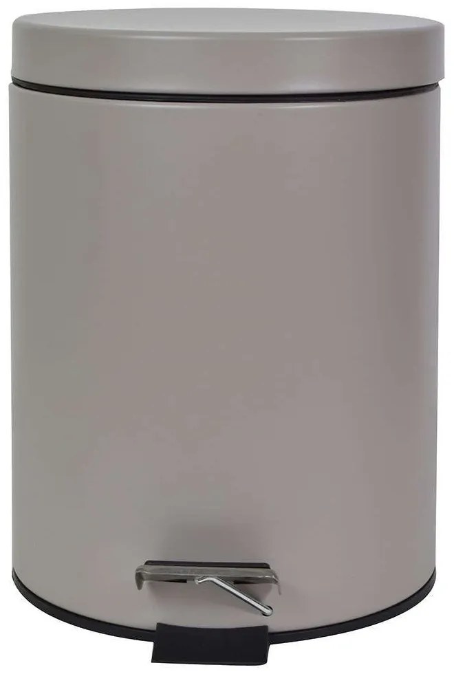 Κάδος Απορριμμάτων Classic 02-5580 Taupe Ματ 5Lt Estia Metal