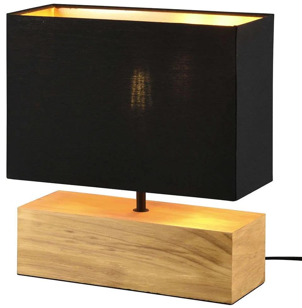 Φωτιστικό Επιτραπέζιο Woody R50181080 30x12x30cm 1xE27 60W Natural-Black RL Lighting