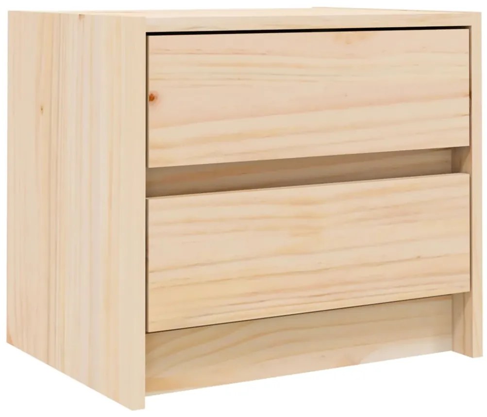 vidaXL Κομοδίνα 2 τεμ. 40 x 31 x 35,5 εκ. από Μασίφ Ξύλο Πεύκου