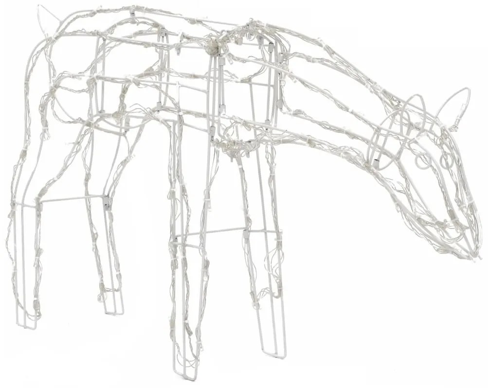 vidaXL Τάρανδοι Χριστουγεννιάτικοι Φωτιζόμενοι 3 τεμ. με 229 LED