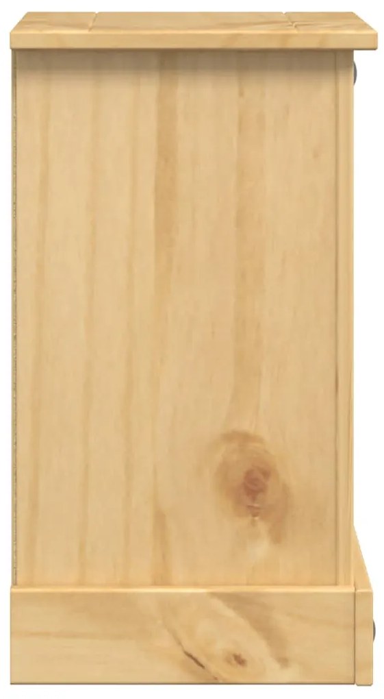 vidaXL Κομοδίνο Corona 35x32,5x58 εκ. από Μασίφ Ξύλο Πεύκου