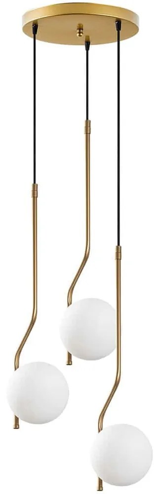 Φωτιστικό Οροφής Tulip 521SHN3469 35x35x110cm 3xE14 40W Gold Opviq