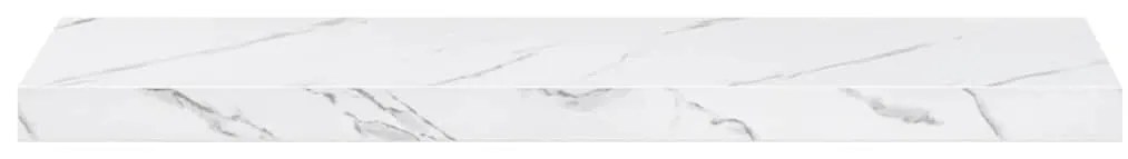 vidaXL Ράφι Τοίχου Επιτοίχιο 4 pcs Λευκό Μάρμαρο 90 x 23,5 x 4 εκ