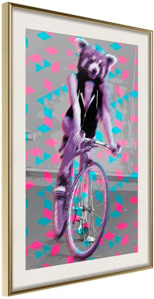 Αφίσα - Extraordinary Cyclist - 30x45 - Χρυσό - Με πασπαρτού