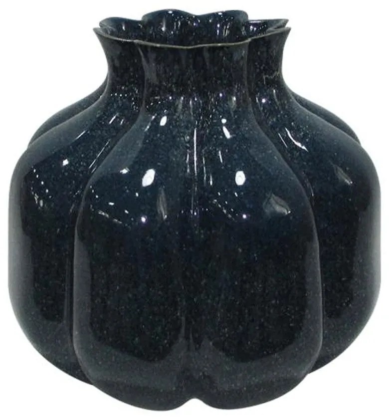 Βάζο Belinda 003-124-107 29x29x26cm Dark Blue κεραμικο