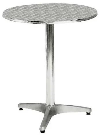 WOODWELL Ε284PALMA Τραπέζι Στρογγυλό Αλουμινίου Φ60cm H.70cm Ε284