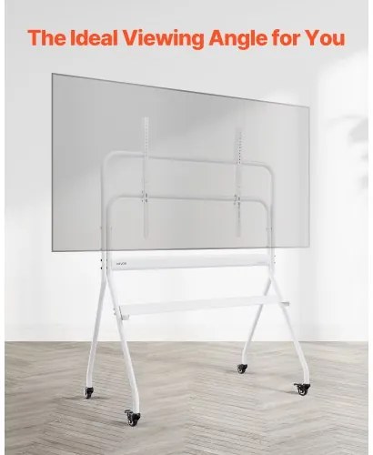 VEVOR Rolling TV Stand Mobile TV Cart Holds Up to 198 lbs for 35-100 In Screens