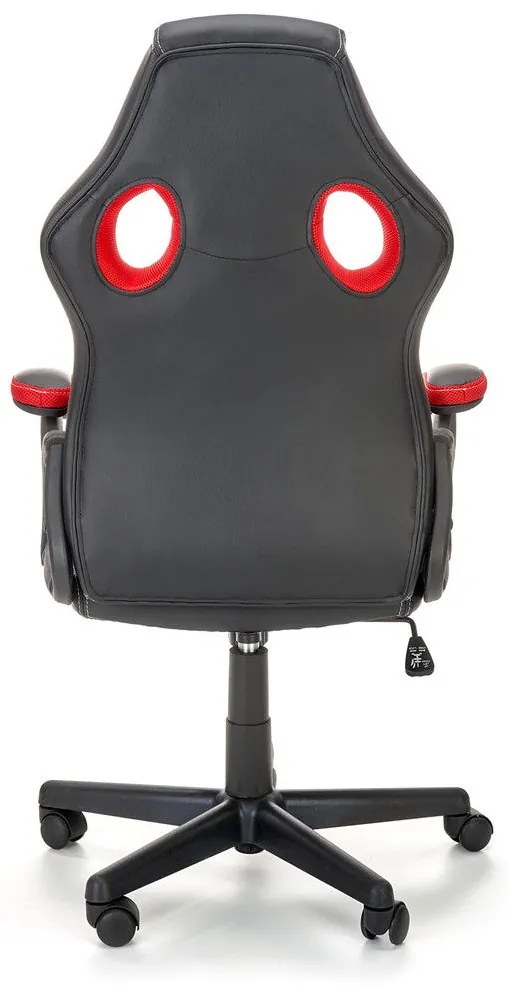 ΚΑΡΕΚΛΑ ΓΡΑΦΕΙΟΥ / GAMER CAIN ΜΑΥΡΟ / ΓΚΡΙ 62x63x108-117cm