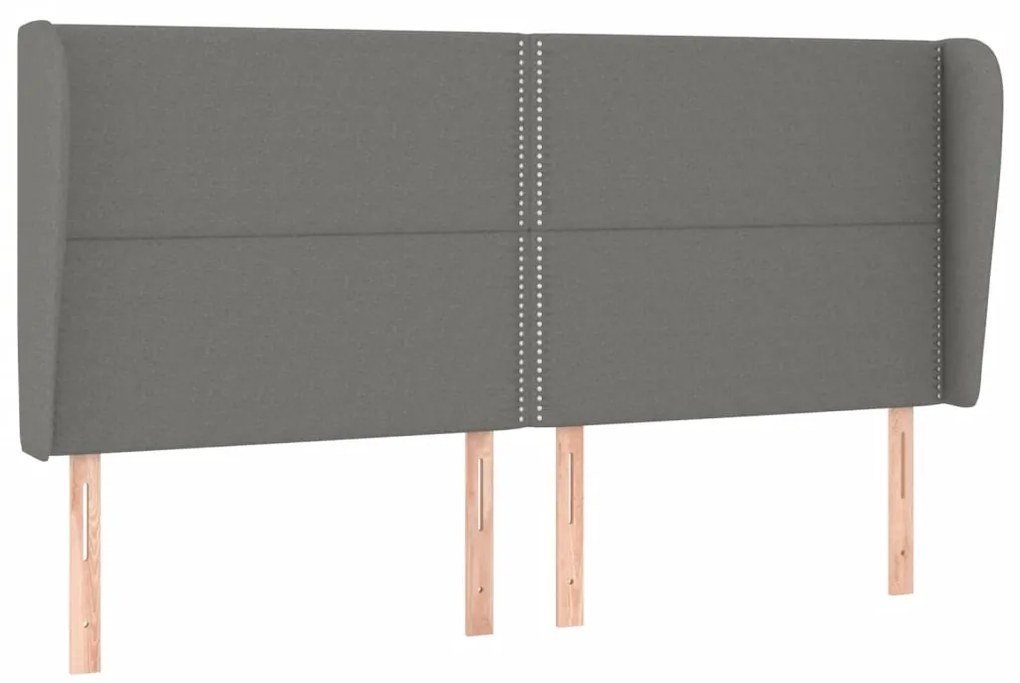 ΚΡΕΒΑΤΙ BOXSPRING ΜΕ ΣΤΡΩΜΑ ΣΚΟΥΡΟ ΓΚΡΙ 180X200 ΕΚ ΥΦΑΣΜΑΤΙΝ 3127902