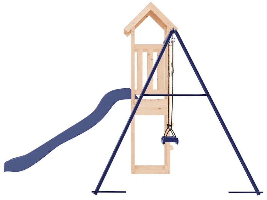 vidaXL Παιδική Χαρά Εξωτερικού Χώρου από Μασίφ Ξύλο Πεύκου