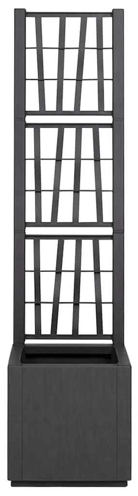 vidaXL Γλάστρα Κήπου Ανθρακί 36 x 36 x 140 εκ. Πολυπροπυλένιο