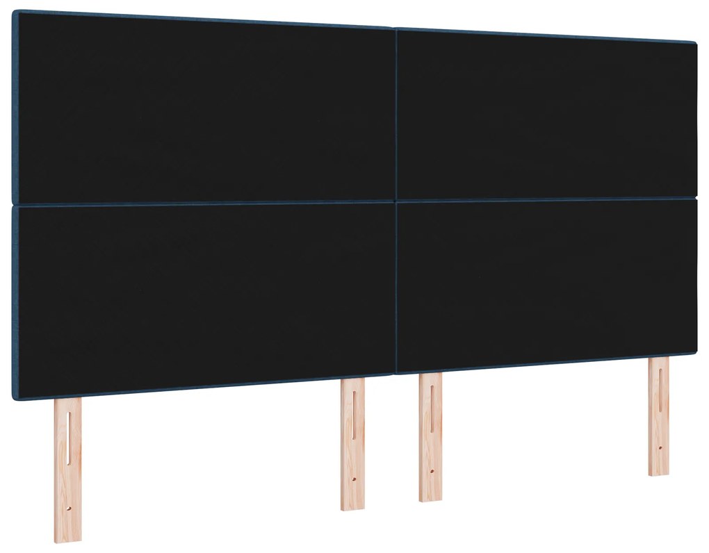 vidaXL Κεφαλάρι με κεφαλάρι Μπλε 180 cm ύφασμα