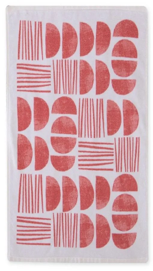 Ποτηρόπανο Βελουτέ Xavier Coral Nef-Nef 40x60cm 100% Cotton