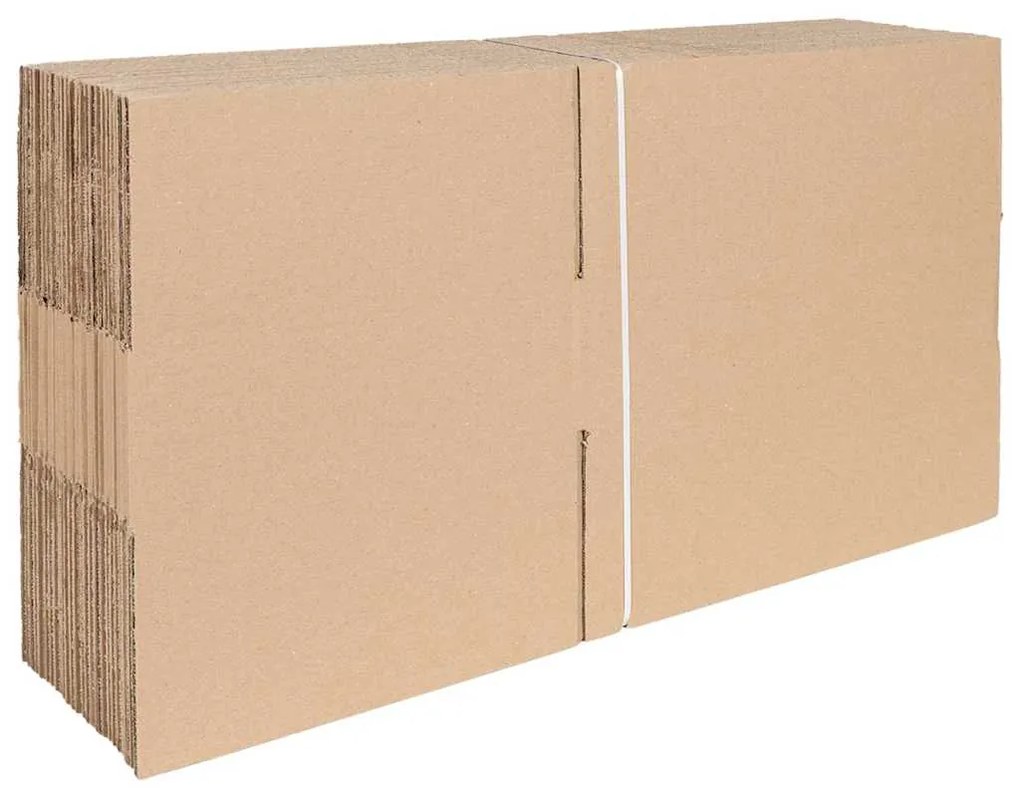 vidaXL Πτυσσόμενο Κουτί 50 pcs Φυσικό 40 x 30 x 10 εκ. Χαρτόνι