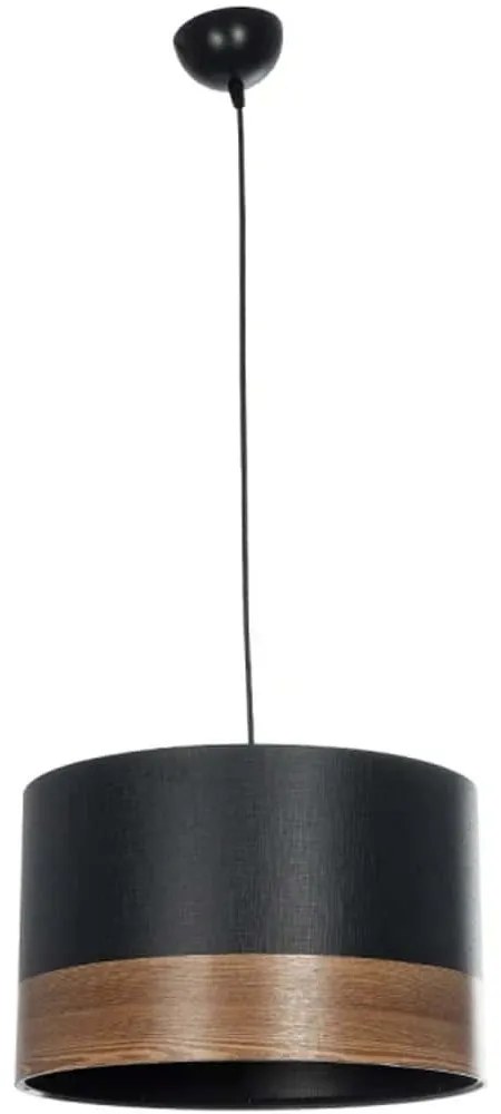 Φωτιστικό Οροφής Zyklus 203-0101 36x36x25cm 1xE27 Black-Walnut GloboStar