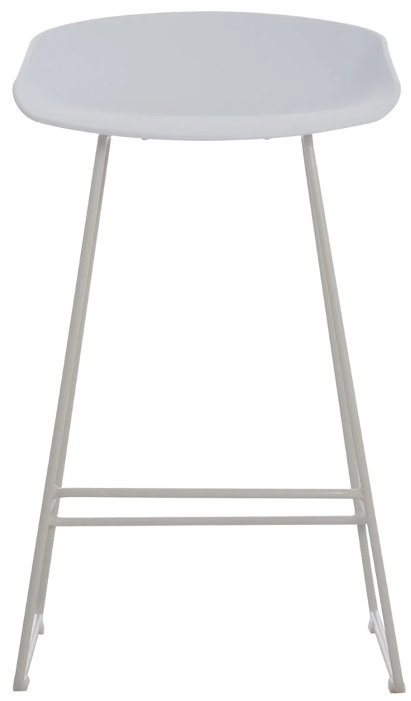 ΣΚΑΜΠΟ ΜΠΑΡ NAILA HM9299.01 ΛΕΥΚΟ ΜΕΣΑΙΟΥ ΥΨΟΥΣ 44x44x74Yεκ.