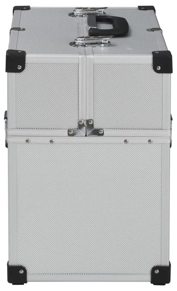 vidaXL Εργαλειοθήκη Ασημί 38 x 22,5 x 34 εκ. Αλουμινίου
