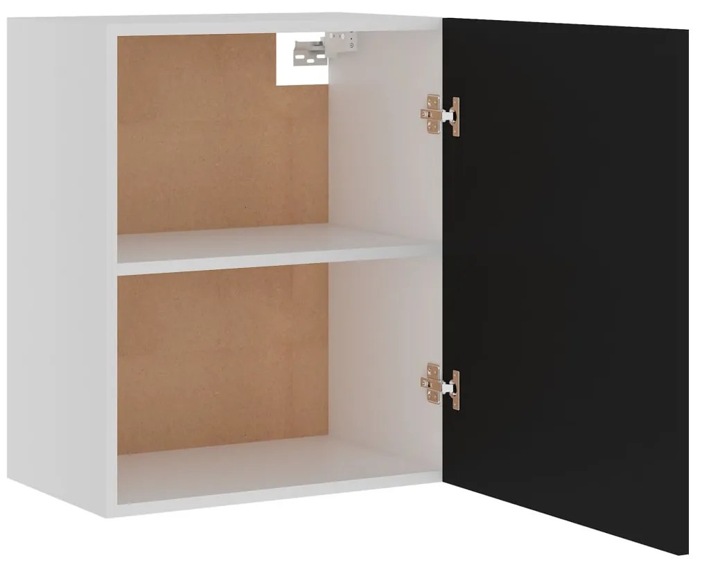 vidaXL Κρεμαστό Ντουλάπι &quot;Lyon&quot; Μαύρο 50x31x60 εκ. από Τεχνητό Ξύλο