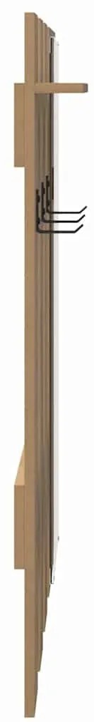 vidaXL Τοίχου Κρεμάστρα Επιτοίχιο Artisan Oak 100 x 10 x 100 εκ.