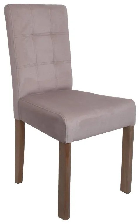 Καρέκλα Τραπεζαρίας Τ-12 Domenic Fylliana Μπέζ με Grey Oak πόδια 45x45x90εκ. 2αδα 45x45x90 εκ.