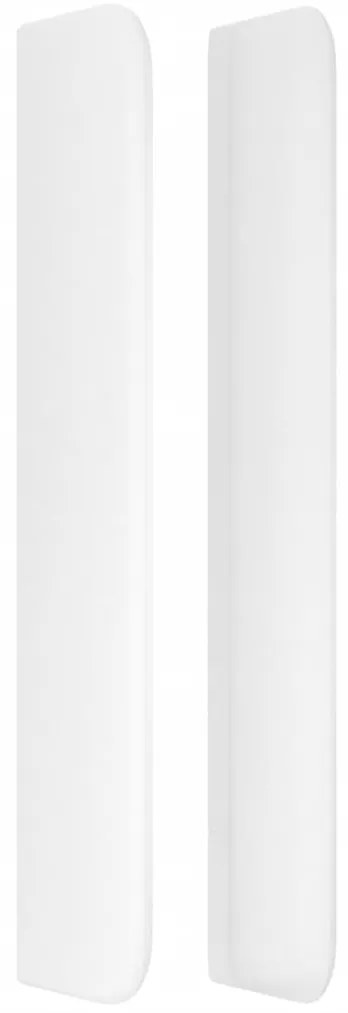 vidaXL Κεφαλάρι με Πτερύγια Λευκό 103x16x118/128 εκ.Συνθ. Δέρμα