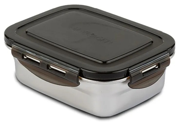 Φαγητοδοχείο Acer 10-002-001 14x10,6x4,8cm 400ml Inox-Black Nava Stainless Steel