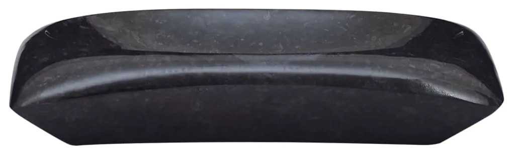 vidaXL Νιπτήρας Μαύρος 50 x 35 x 10 εκ. Μαρμάρινος