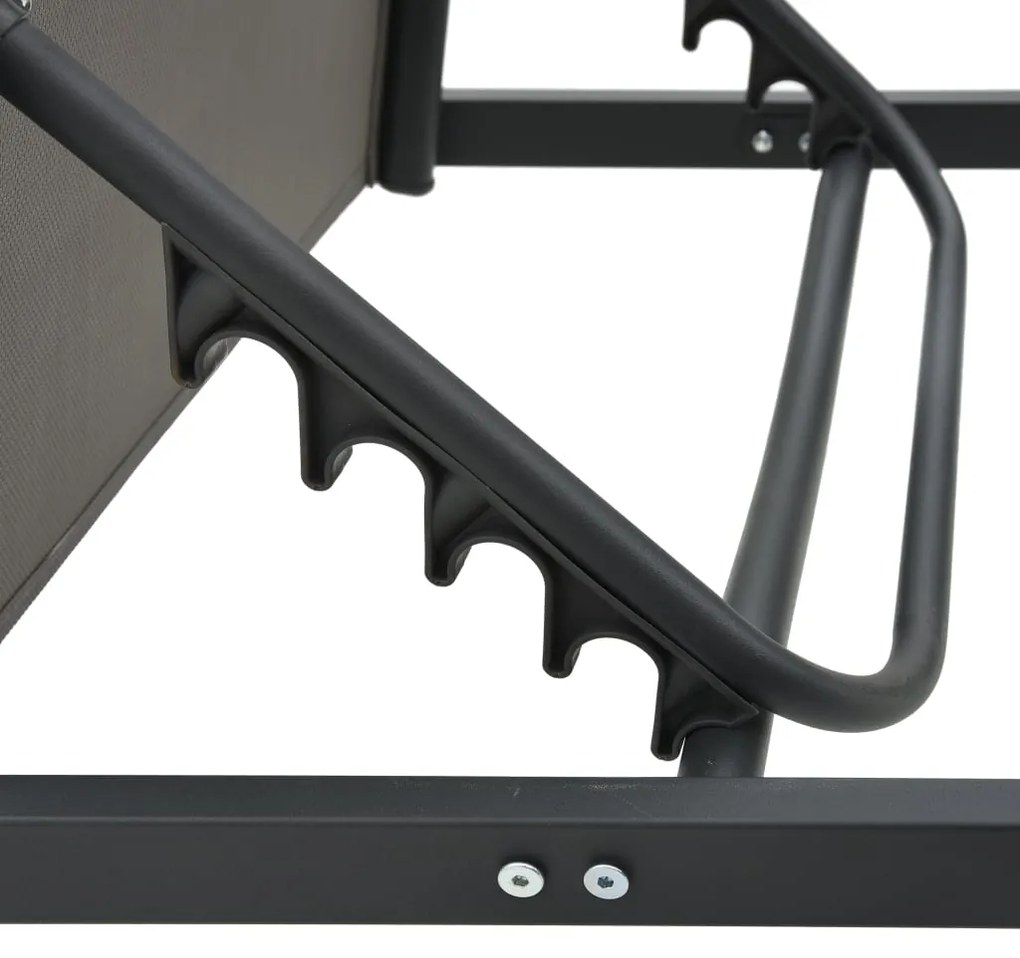 vidaXL Ξαπλώστρα από Αλουμίνιο / Textilene