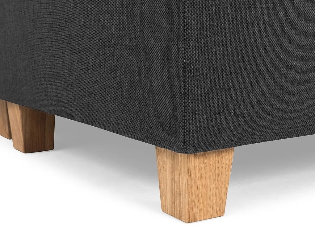 Γωνιακός Καναπές Scandinavian Choice C161, Μαύρο, 344x199x80cm