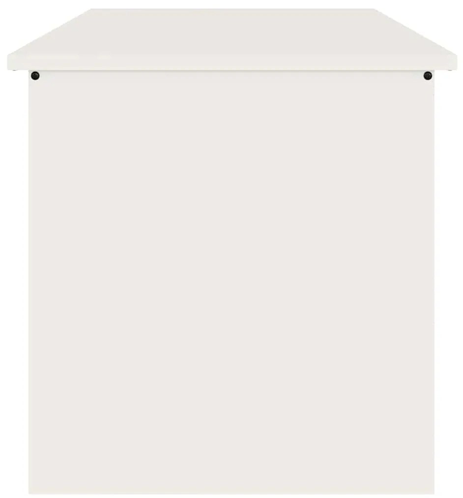 vidaXL Κουτί αποθήκευσης εξωτερικών χώρων Λευκό 80 x 50,5 x 50 εκ.