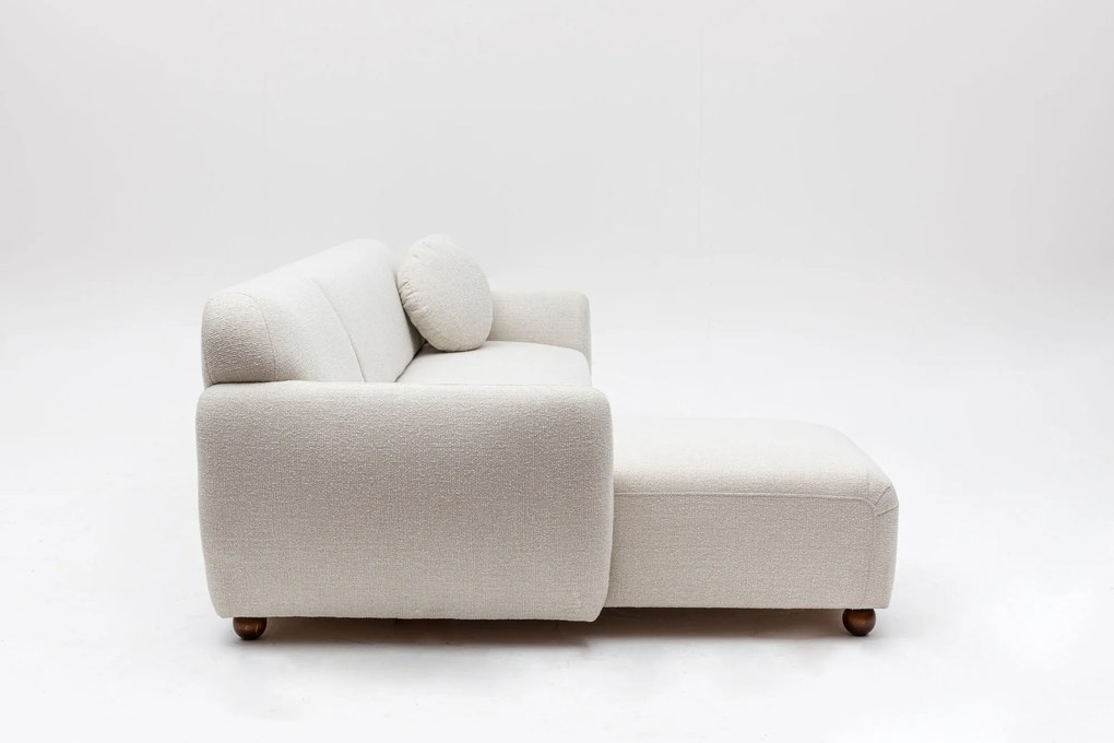 Corner Sofa Eddy Corner Left (CHL-3R) - White White