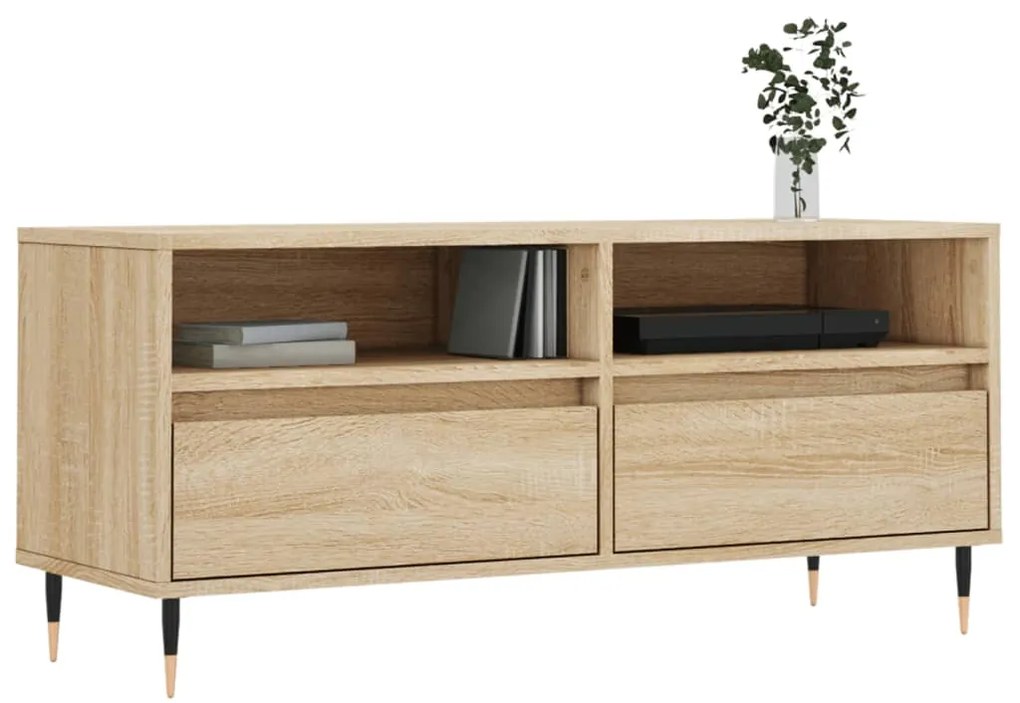 vidaXL Έπιπλο Τηλεόρασης Sonoma Δρυς 100 x 34,5 x 44,5 εκ. Επεξ. Ξύλο