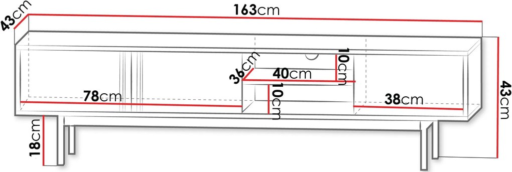 Έπιπλο τηλεόρασης Alsy Reg I-Mpez Anoixto