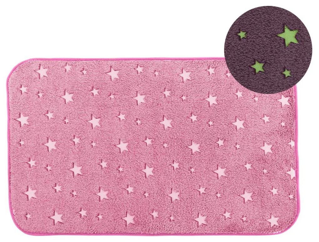 Φωσφοριζέ Πατάκι (50x80) L-C Fluo Night Fuchsia 1611416