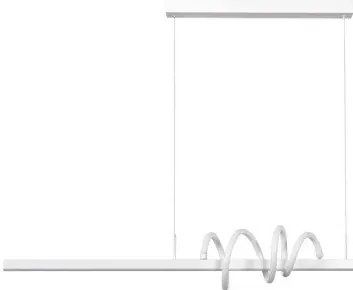 Κρεμαστό Φωτιστικό Οροφής LED 40W 3CCT Αλουμίνιο-Ακρυλικό Inlight-6075-WH-Λευκό 6075-WH