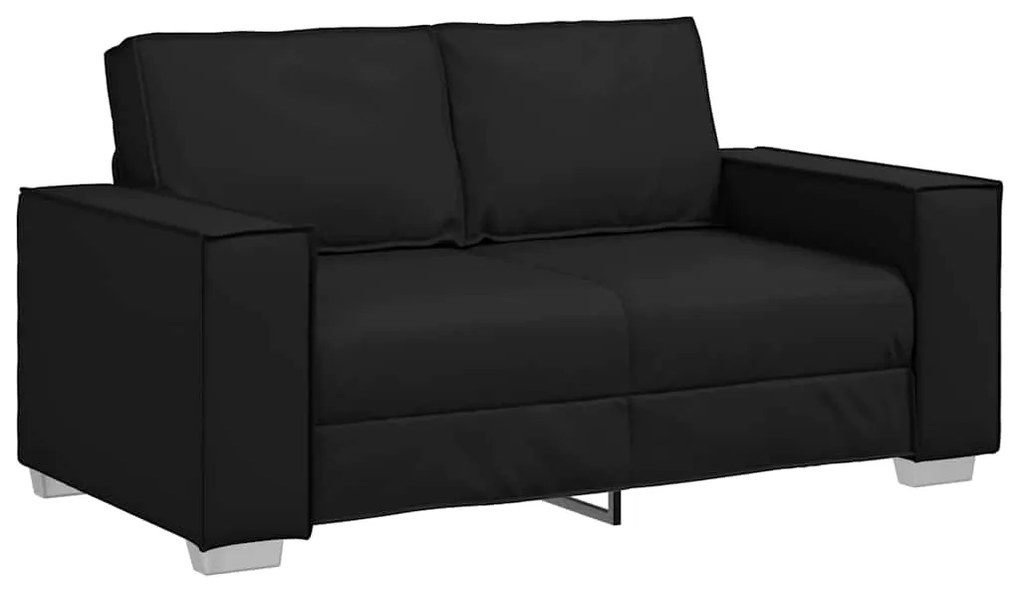 vidaXL Πολυθρόνα-καναπές με μαξιλάρι Μαύρο 160 x 78 x 84 εκ. Δερματίνη