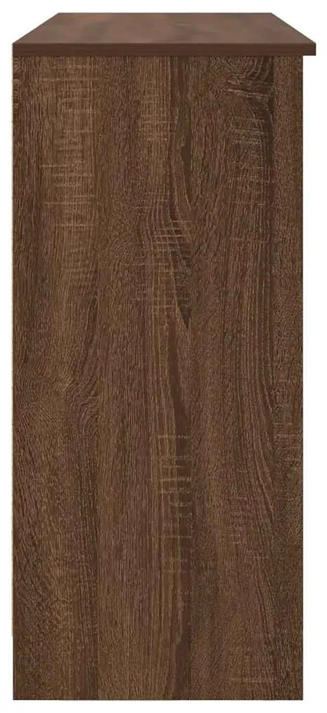 vidaXL Συρταριέρα με Συρτάρια καφέ δρυς 101x35x76 εκ. Επεξ. Ξύλο