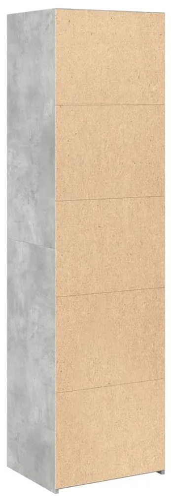 vidaXL Ντουλάπι Γκρι Σκυροδέματος 50x41x185 εκ. από Επεξεργασμένο Ξύλο