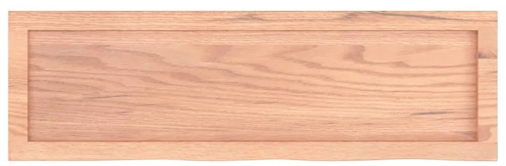 vidaXL Πάγκος Μπάνιου Αν. Καφέ 100x30x(2-4) εκ. Επεξεργ. Μασίφ Ξύλο