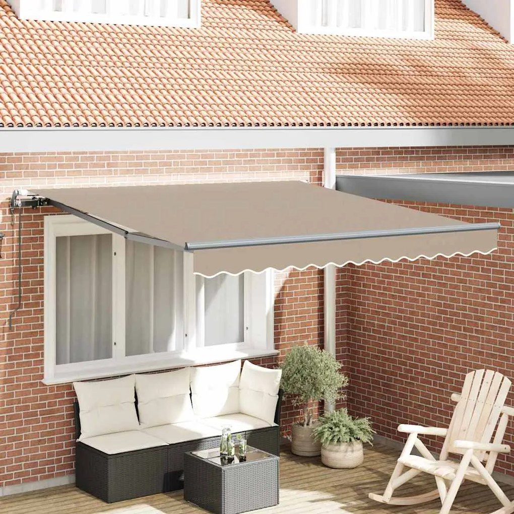 vidaXL Σκηνίτσα Αναδιπλούμενη Μπεζ 300 x 250 εκ ύφασμα