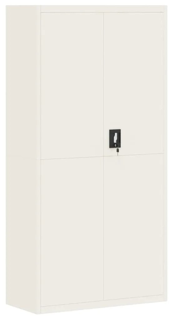 vidaXL Αρχειοθήκη Λευκή 90 x 40 x 220 εκ. Ατσάλινη