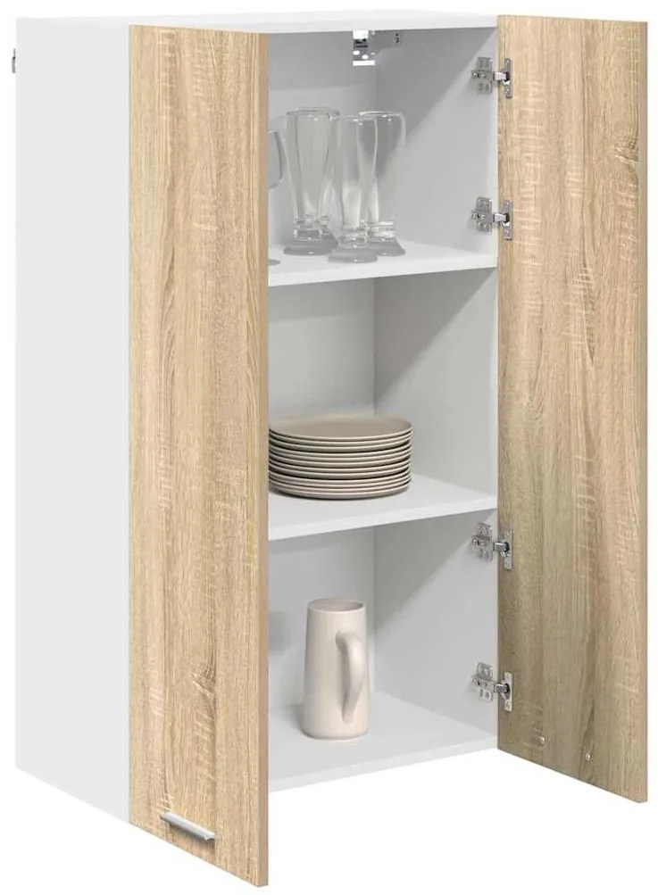 vidaXL Κρεμαστό ντουλάπι με αποθήκευση Δρύς Sonoma 60 x 31 x 100 εκ.