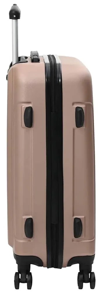 vidaXL Σετ Βαλίτσας με κλειδαριά 3 pcs ροζ χρυσό 50 x 31 x 78 εκ