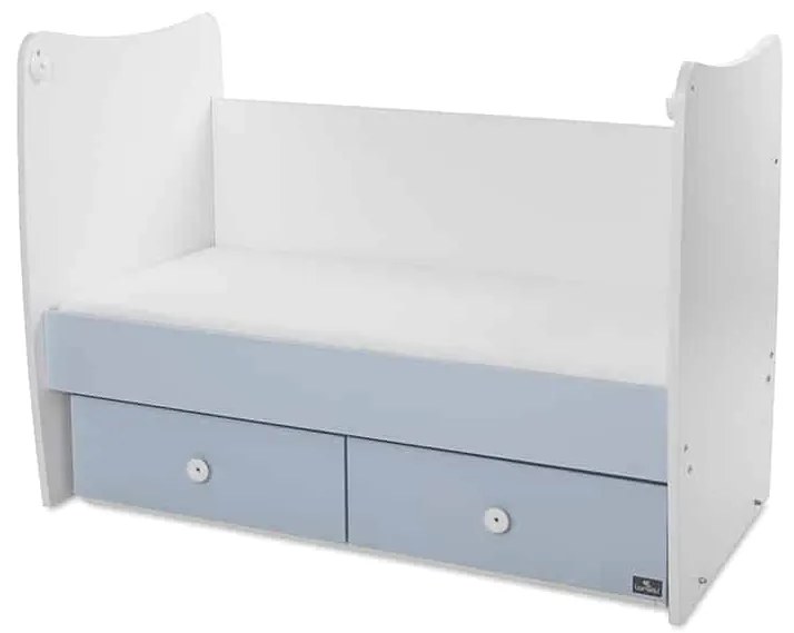 Βρεφικό κρεβάτι  MATRIX  White + Baby Blue 10150600039P  Lorelli