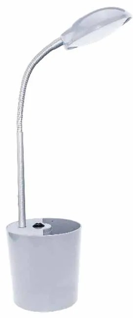 Πορτατίφ LED Με Μολυβοθήκη Aca Hullen 16035LEDGY Grey
