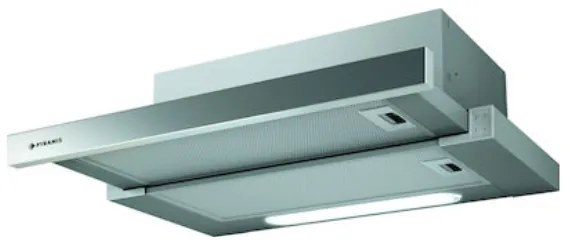 PYRAMIS Turbo Slim (065006401) Συρόμενος Απορροφητήρας Inox